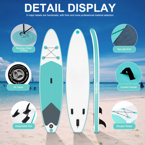 Inflatable Stand Up Paddle Board 10.6FT SUP Board Paddleboards 2