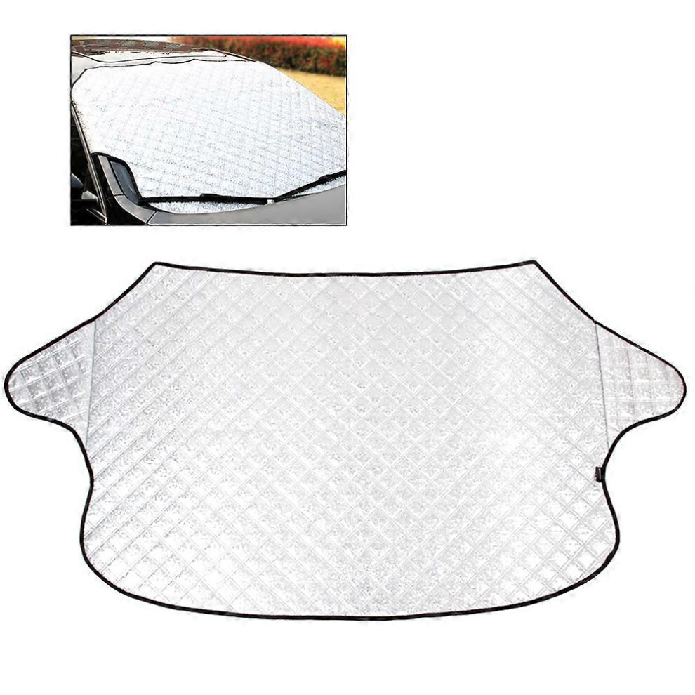 (As Show, One Size) Suv Universal Car Windshield All Weather Snow Cover & Sun Shade Protection Cover Fits Most Of Car 4069016326739