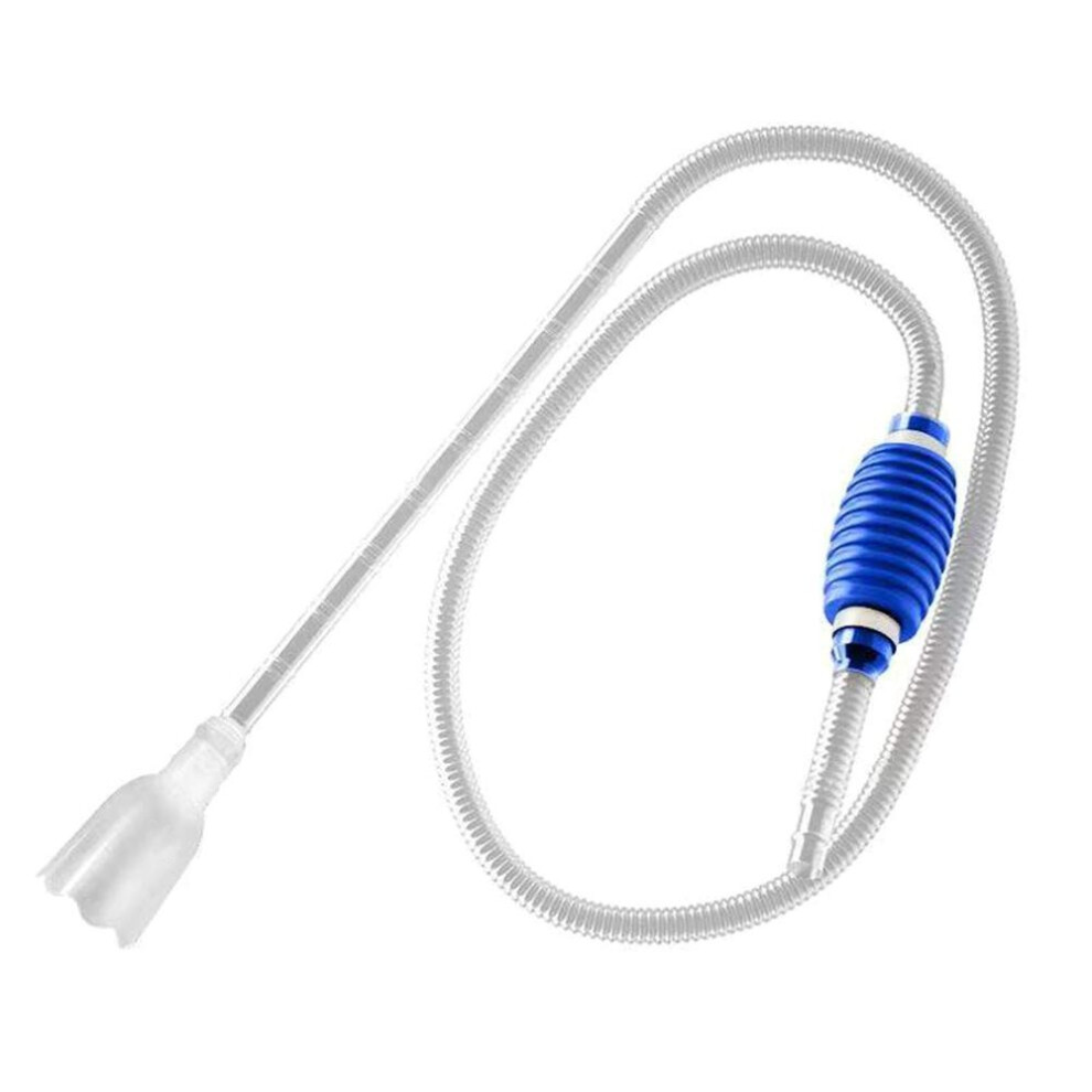 (blue, 1) Water Exchanger Aquarium Siphon Vacuum Cleaner Fish Tank Toilet Suction Aquarium Siphon Fish Tank Water Changer Siphon
