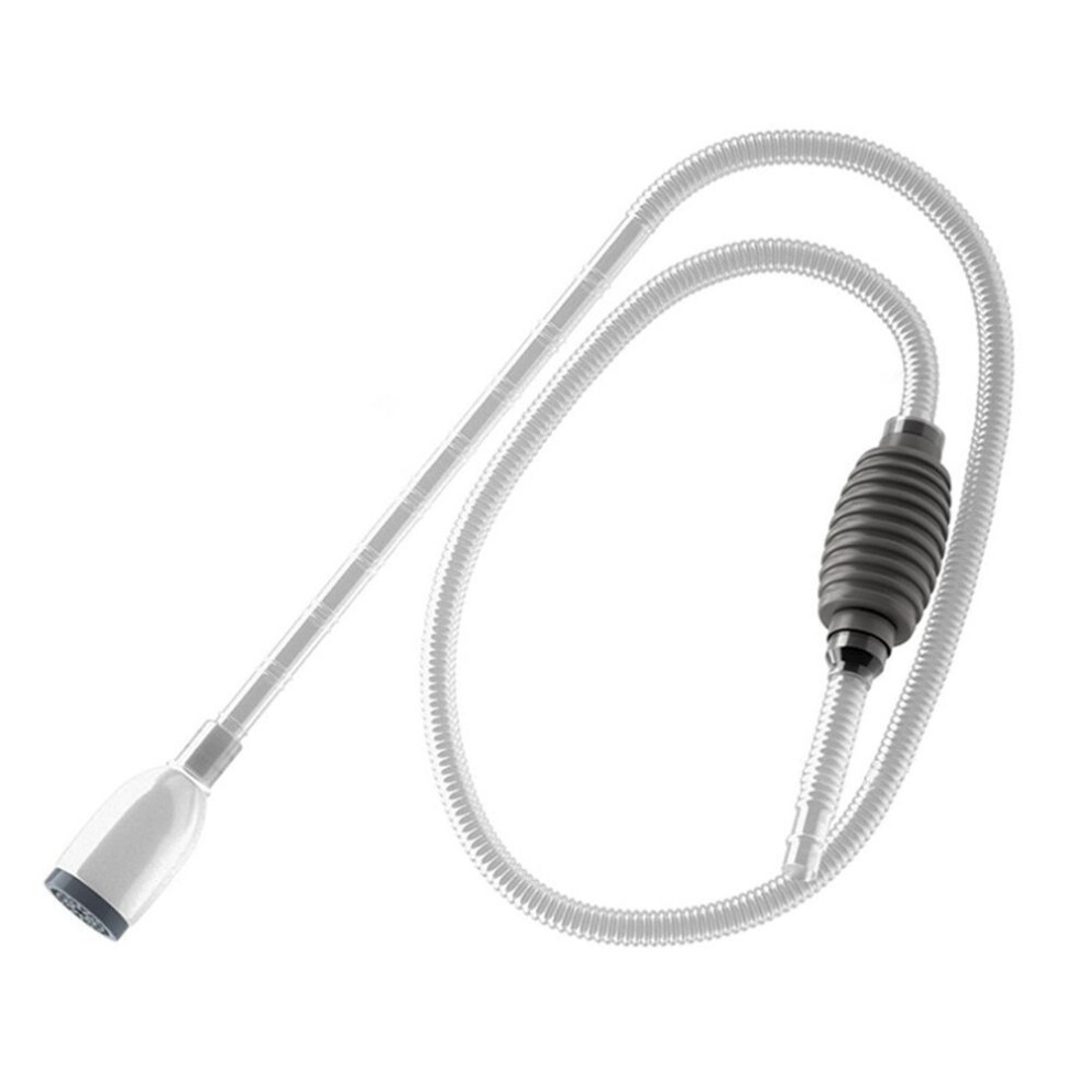 (grey, 1) Water Exchanger Aquarium Siphon Vacuum Cleaner Fish Tank Toilet Suction Aquarium Siphon Fish Tank Water Changer Siphon