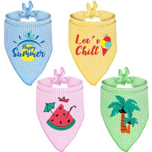 (As show, One size) POPETPOP 4pcs Dog Cooling Towels Pet Summer Cooling Pad Cat Cooling Mats Indoor Outdoor Summer Cool Neck Towels