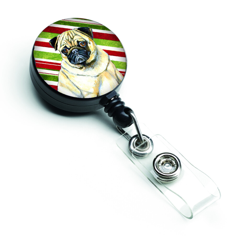 Caroline's Treasures Carlin Bonbon Canne Vacances No   l Enrouleur de Badge Multicolore (LH9252BR)