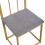 Six-Chair Dining Table Set, Modern Dining Table Combination, Gold 9