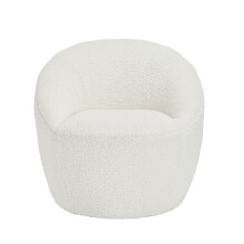 Cocoon Boucle Occasional Chair Cozy Elegance with Soft, Curved Design
