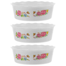 (As show, One size) 3Pcs Plastic Hydroponic Planter Decorative Flower Pot Plant Container Hydroponic Plants Planter Fish Bowl