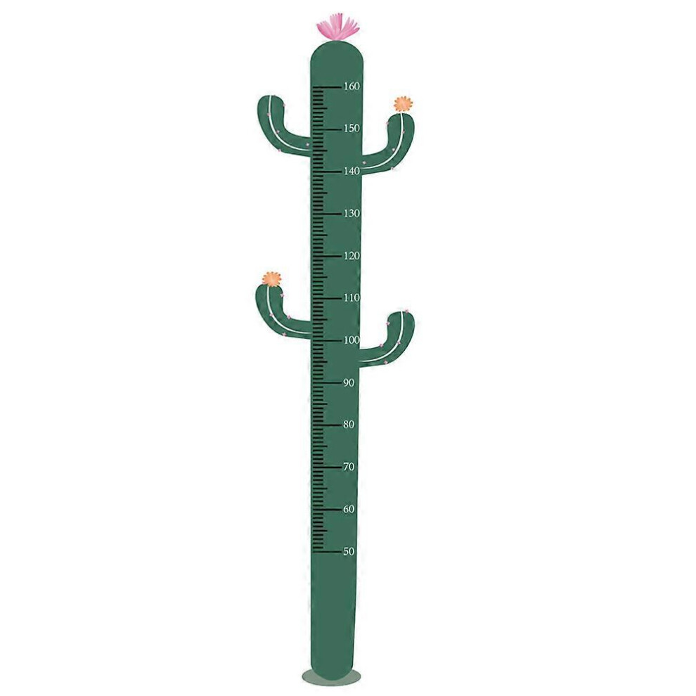 (As show, One size) Height Growth Chart Cactus Shape Height Growth Measurement Sticker for Wall