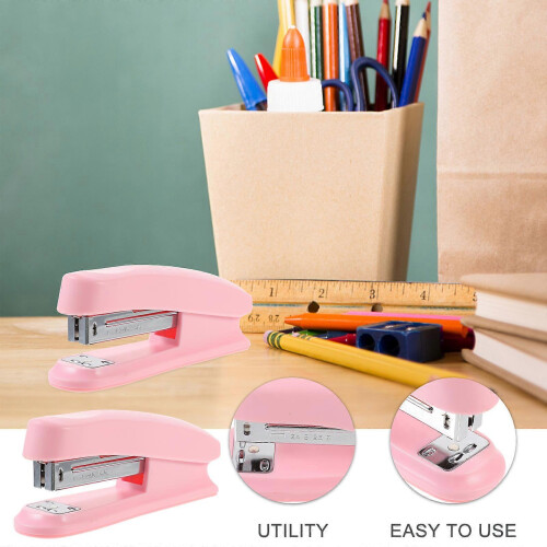 (As show, One size) Multi-function Stapler Convenient Desk Stapler Metal Office Stapler Home Supply 2