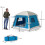 Outsunny (Blue) Outsunny Inflatable Camping Tent, Easy Setup 2 Man Tent 8