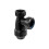 McAlpine McAlpine E10-BL Black 1.25" Shallow Bottle Trap for Basins 1