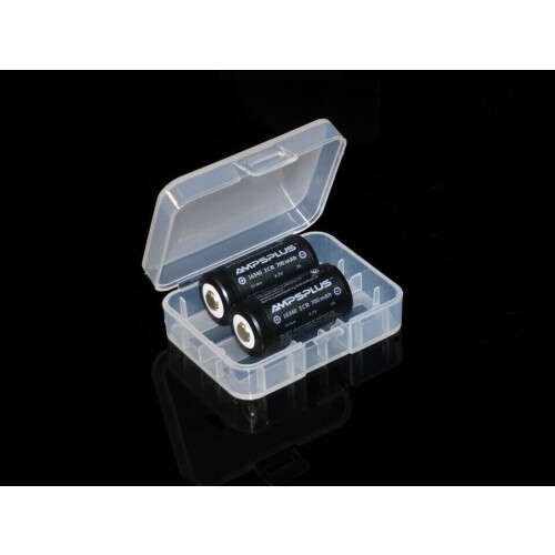 2x Ampsplus 16340 CR123A 700mAh 3.7V Rechargeable Batteries