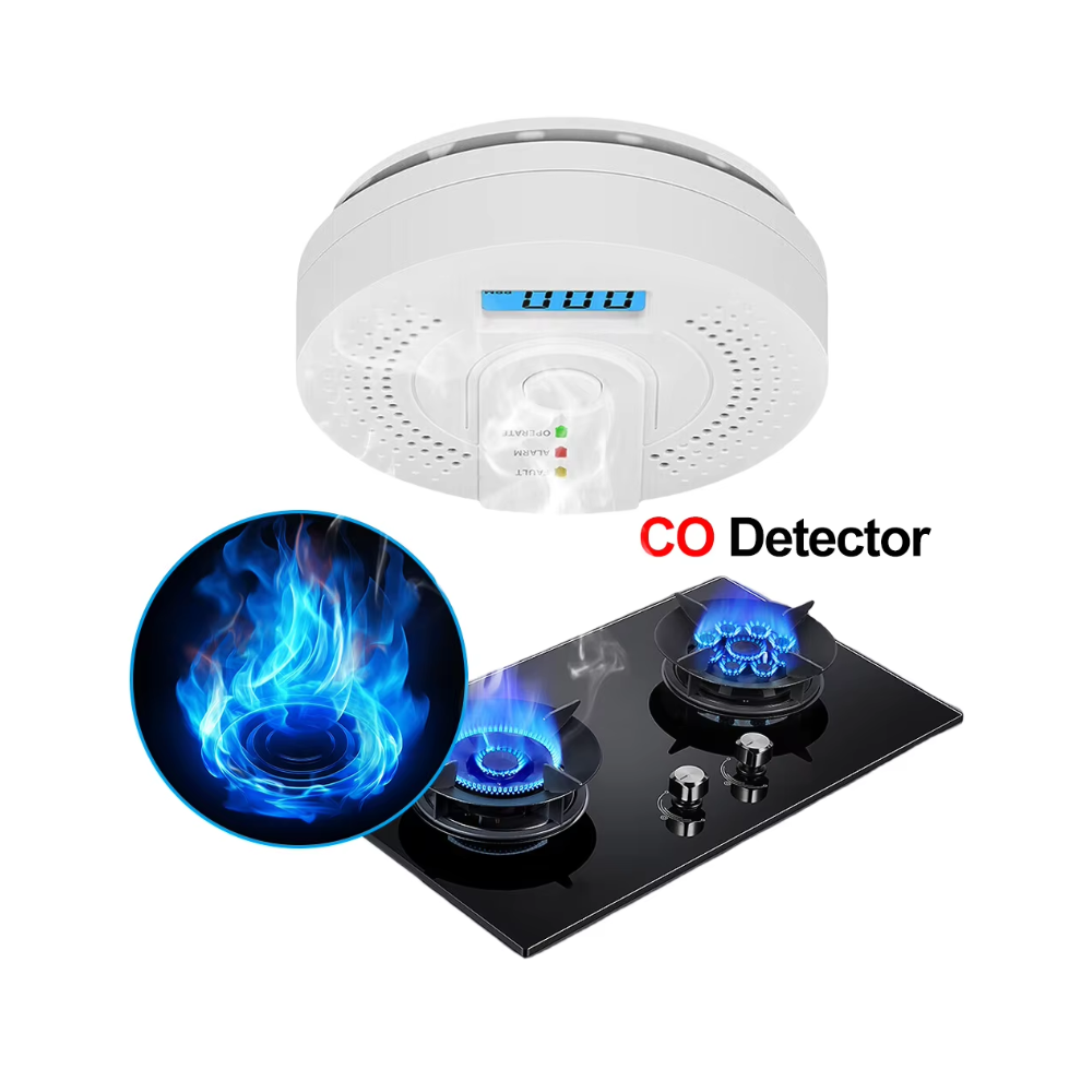 Carbon Monoxide Detector CO Detector With LED display CO Alarms Monitor for Home Safety UK