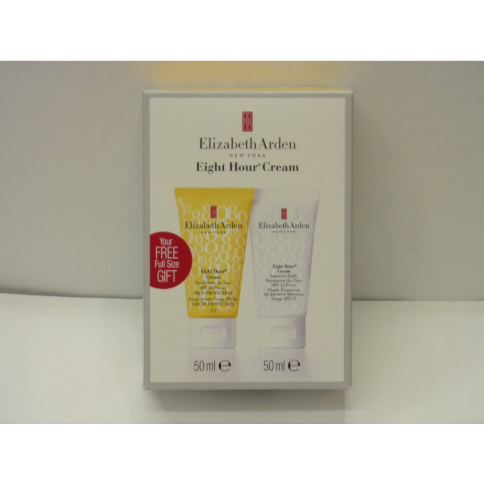Elizabeth Arden Eight Hour Face Cream 50ml With Free Gift Of Sun Defen