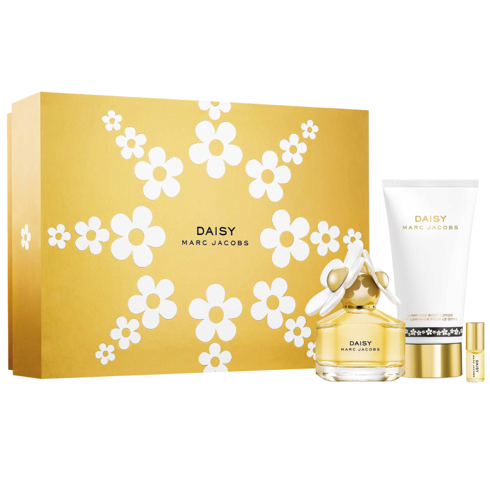 Marc Jacobs Daisy Gift Set , 100ml + 150ml Body Lotion + 4ml EDT Splas