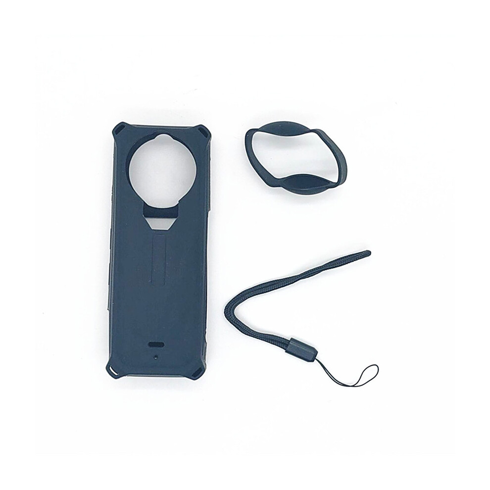 Sports Camera Case Silicone Protective Cover for Insta360 X5 Anti Drop Case Accessories Black