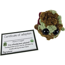 Adoptuj si plyš z nugety Weed Nugget Plyš v tégliku Ručne vyrábané plyšové plyšové hračky Malý Nugget Plyšové ozdoby na pracovnú plochu