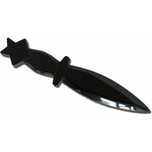 Súprava obsidiánovej Wicca Athame a kalicha, čierny pentagram Wiccan spotrebný materiál a nástroje pre oltár (Athame)
