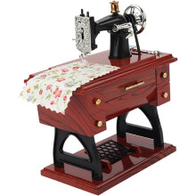 Šijací stroj Mini Music Box Clockwork Music Box Mechanická hracia skrinka na Nový rok
