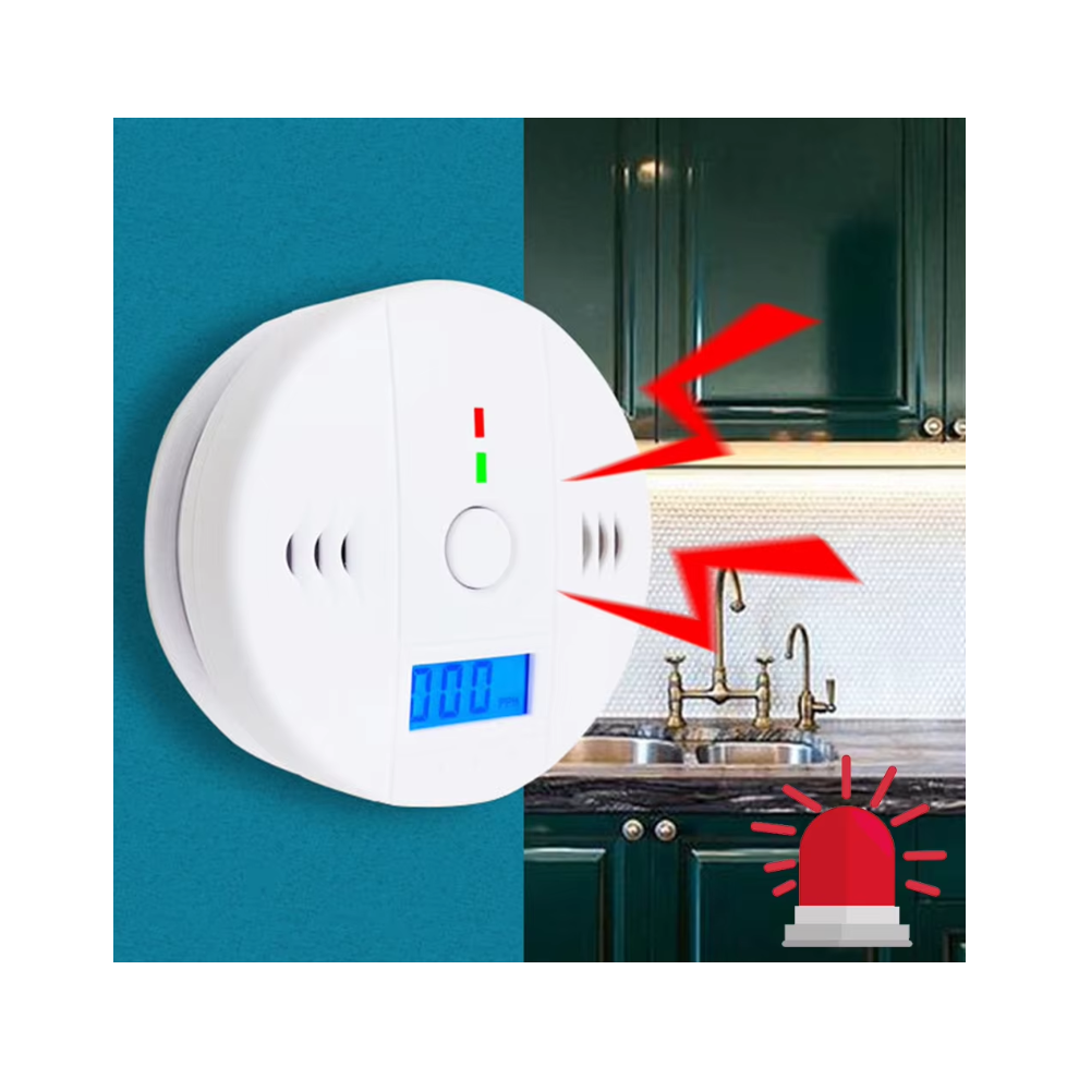 2 Pack Alarm And Monoxide Detector Operated 100% 6953802102752