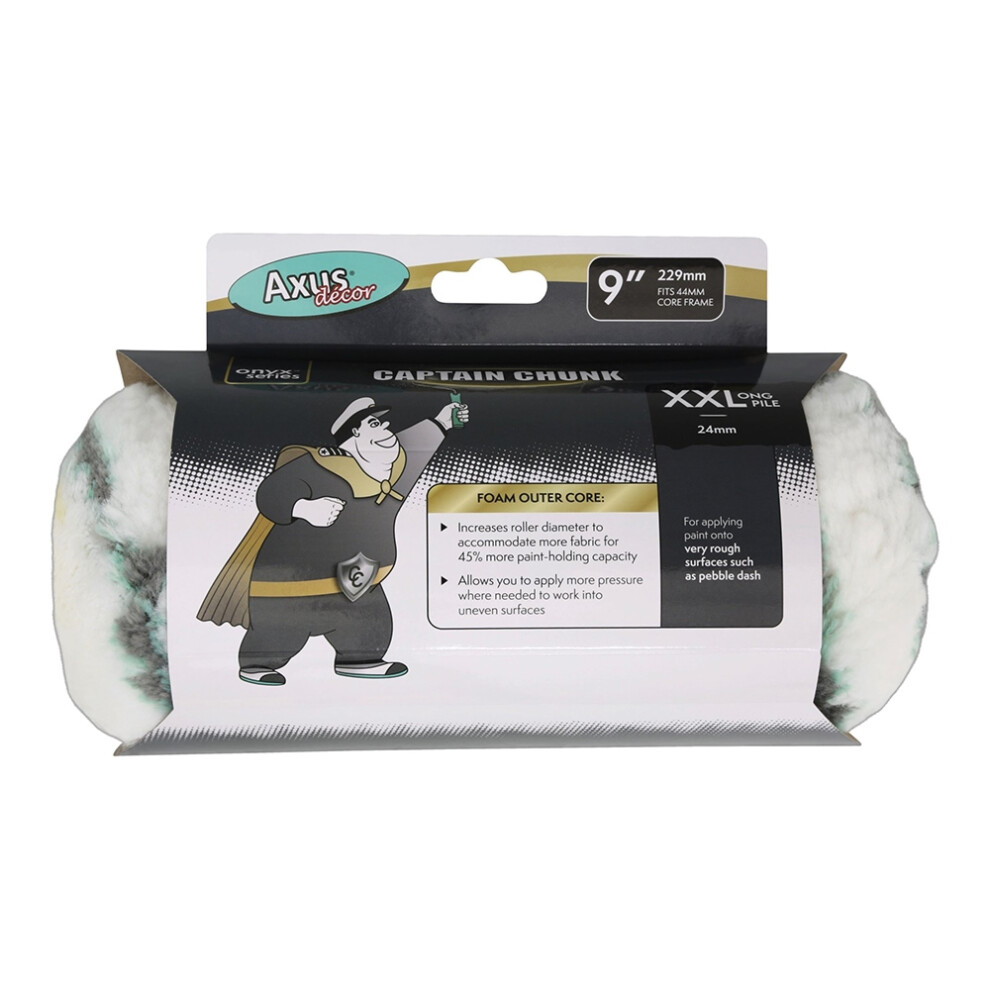 Axus Decor Captain Chunk Xxl Paint Roller Sleeve 9" (230Mm) 5060128795092