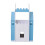 Living And Home (White + Blue) 3-Tier Castle Kids Rotating Bookshelf 5