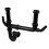 McAlpine McAlpine SK2A-BL Black Double Bowl Sink Kit 1
