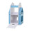 Living And Home (White + Blue) 3-Tier Castle Kids Rotating Bookshelf 4