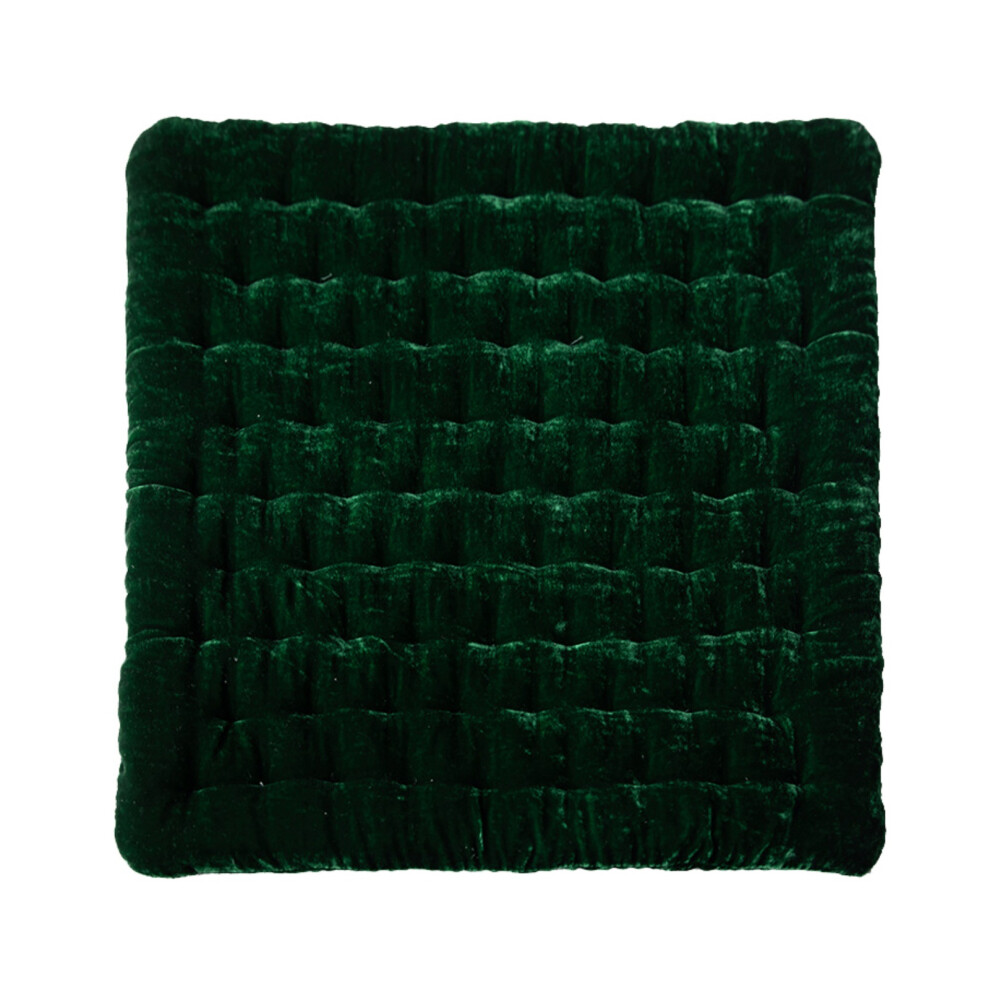 (Emerald) Solid Color Velvet Cushion for Chair, Vintage Square Pillow, Large Pillows Seating for Adults-image-OPC-PGPW5HH-NEW
