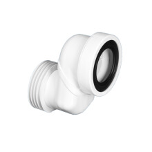 McAlpine WCLO-8 Offset 8cm WC Connector in ABS