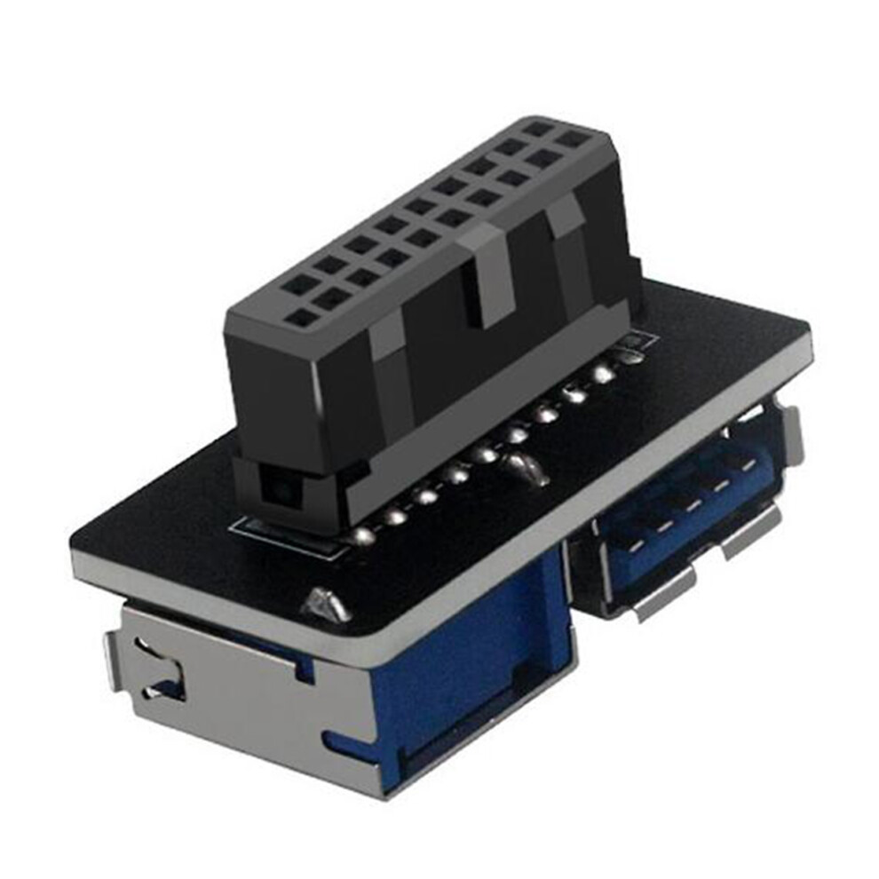 Photos - Card Reader / USB Hub 20Pin to Dual USB3.0 Adapter Connverter Desktop Motherboard 19 Pin/20P Header 2 Ports USB a Female Connector,PH22C