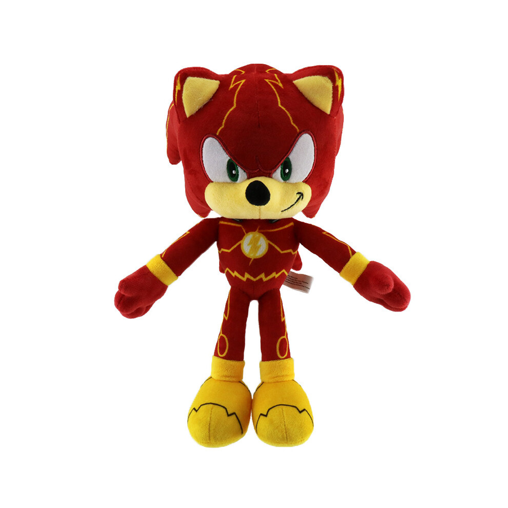 Bonxaif (The Flash Sonic) Sonic The Hedgehog Plush Toys Knuckles Shadow Tails Cartoon Stuffed Doll Gift