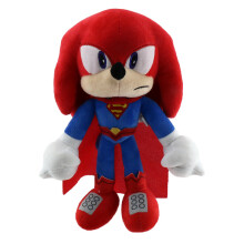 (Superman Naclus) Sonic The Hedgehog Plush Toys Knuckles Shadow Tails Cartoon Stuffed Doll Gift