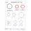 McAlpine McAlpine WASHER-KIT-1.50 1.5" Seal Set, Replacement Seals for Basin 2