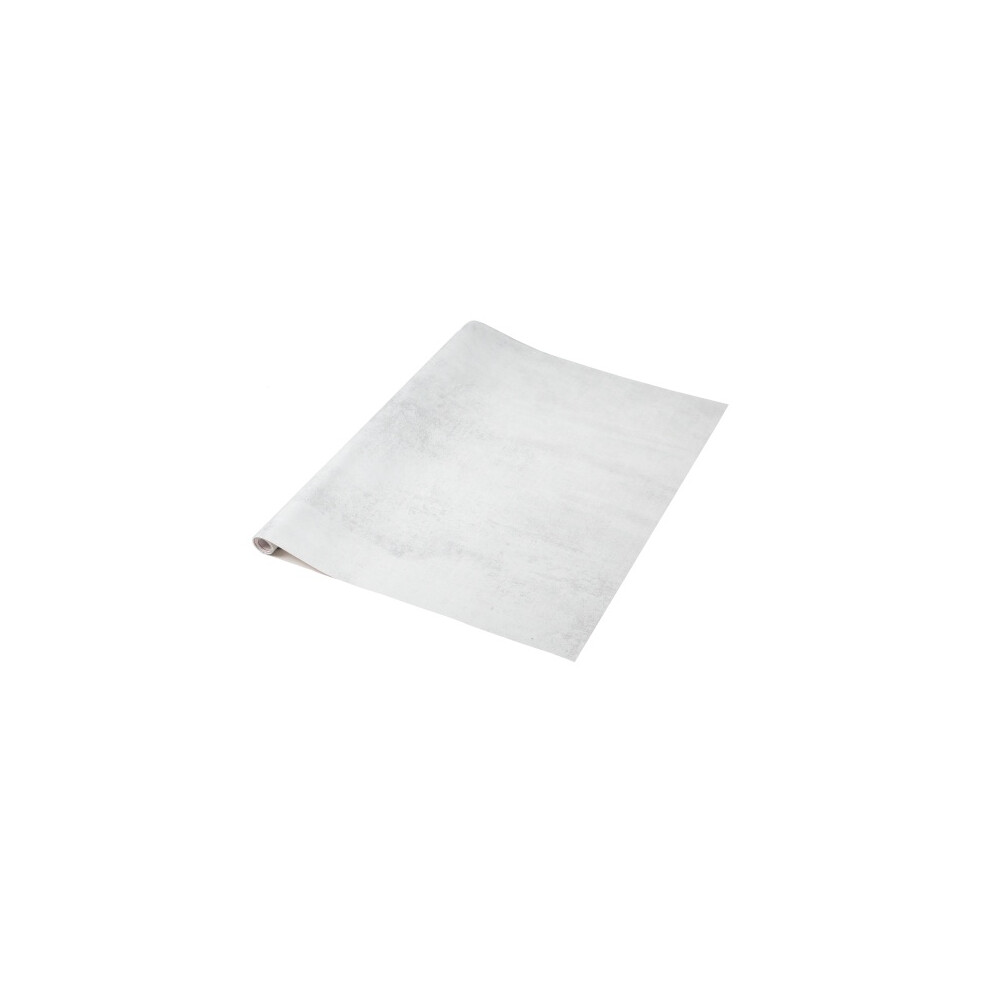(10m) CONCRETE WHITE sticky back plastic vinyl wrap film (67.5cm wide)