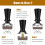 Βαθμονομημένος καφές Espresso Tamper with Spring Loaded Tool Powder Flat ανοξείδωτη βάση-53mm 8