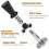 Βαθμονομημένος καφές Espresso Tamper with Spring Loaded Tool Powder Flat ανοξείδωτη βάση-53mm 3