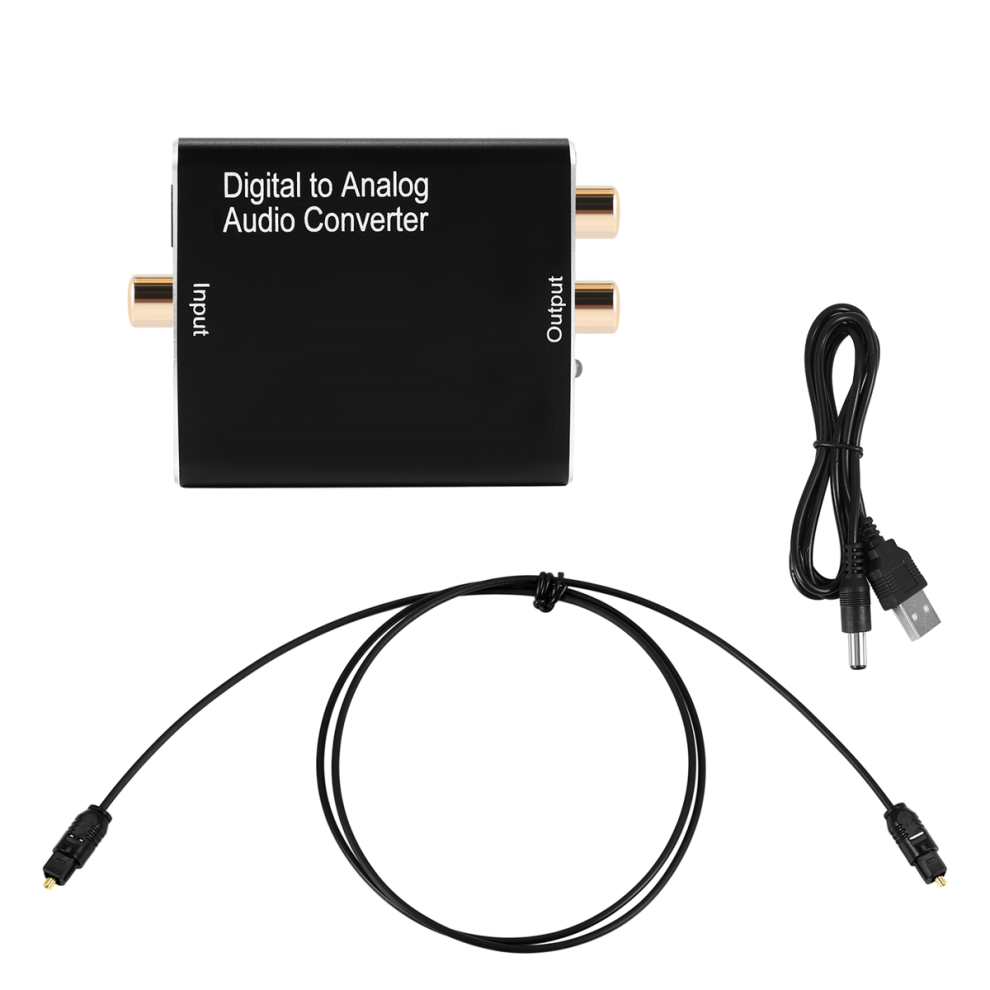 Photos - Other for Computer Digital to Analog Audio Converter, SPDIF Optical L/R & 3.5Mm AUX Stereo Adapter