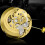 Gold Skeleton 2004 Movement Ordinary Pendulum Adjustment Radiation Pattern Fully Automatic Watch 11