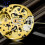 Gold Skeleton 2004 Movement Ordinary Pendulum Adjustment Radiation Pattern Fully Automatic Watch 10
