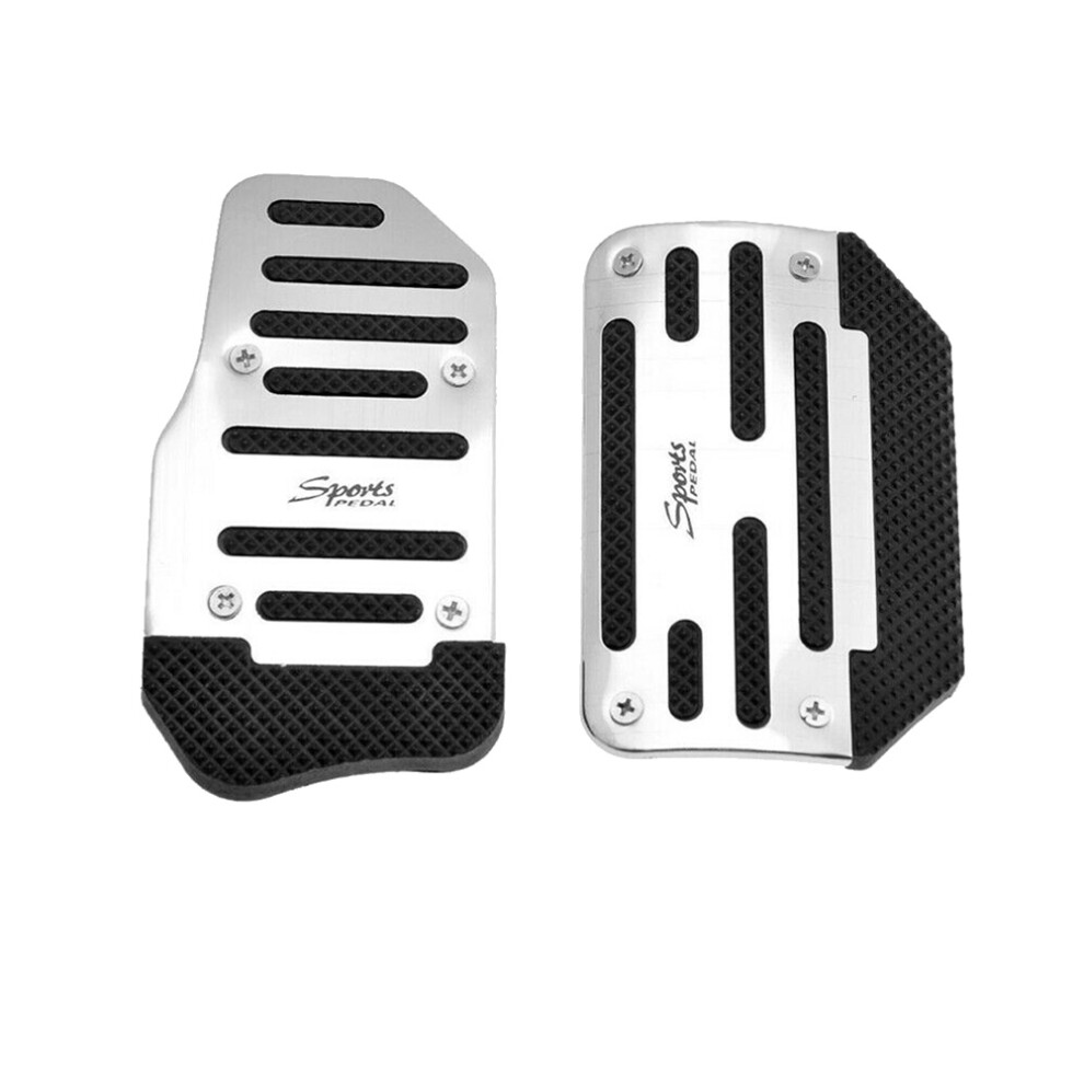 2Pcs Gas Accelerator Pedal And Brake Cover Foot Pad Non-Slip For Universal Automatic Transmission Car 4852257173428