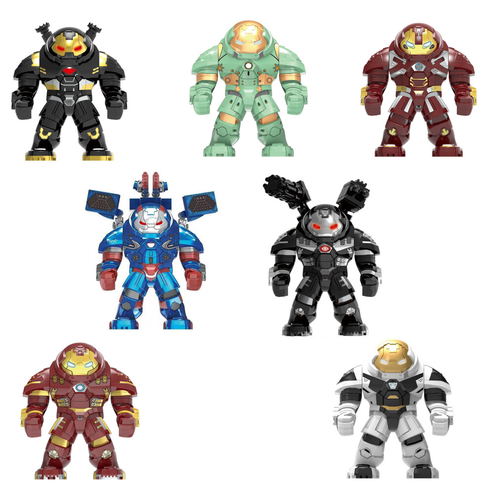 Bonxaif Super Heroes Anti-Mecha Hulkbuster Lron Patriot Model Figure Blocks Fits Lego （Big Figures）