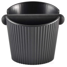 Caixa de descarte de pó de café expresso, caixa pequena para disco de café com barra removível para moagem à máquina