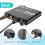 Conversor de áudio digital para analógico de 192 kHz com ajuste de graves e volume, estéreo digital SPDIF/óptico/coaxial 7