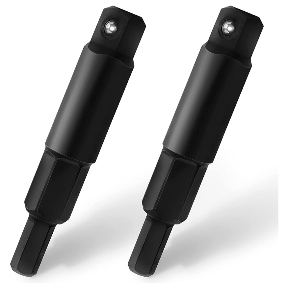 2Er-Pack 3/16 Bis 5/16 Service-SchlüSsel-InbusschlüSsel-Adapter, Ratschen-Inbus-Bit-Adapter-Kit, Hvac-VentilöFfner-image