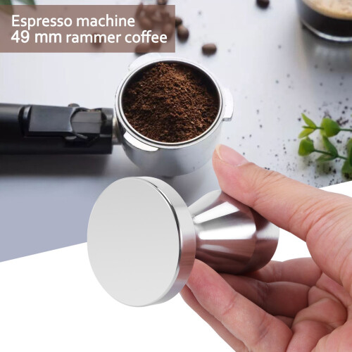 Ανοξείδωτο ατσάλι Coffee Tamper Espresso 49mm Base Bean Press 2