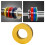 Fractional Weights Mini Weight Plates Strength Training Ακριβής Αξεσουάρ Δίσκου Κίτρινο 1Kg 11