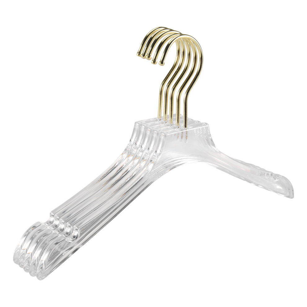 5 StüCk Durchsichtige KleiderbüGel Mit Transparenten Kerben FüR Hemden, Kleider, KleiderbüGel, FüR Damen Und Kinder, Klein-image