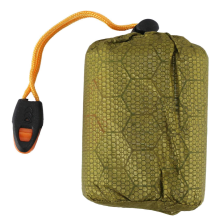 Notfall-Schlafsack, Biwaksack mit Pfeife, Outdoor-Überlebens-Thermodecke für Camping und Rucksackreisen