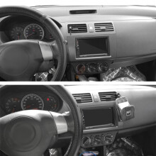 1 o 2 Din Tablero de Radio EstéReo de Coche Kit de Montaje de Tablero de Audio para Panel de DVD con Marco de Placa Adaptador para Swift
