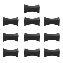 10 stuks eetstokjeshouder, kleine standaard, lepel-vorkhouder, bestekhouder, zwart