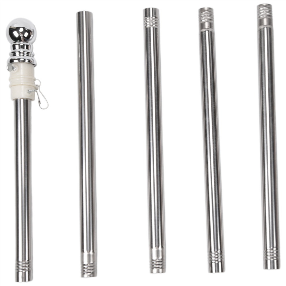 Torribaly Flagpole, Stainless Steel Suitable For House Courtyard Garden, Anti-Rust (Silver Pole Only)